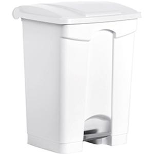 Tret-Abfalleimer 'the step', 70 Liter, weiß/ blau helit H2402234 (4012086080094)