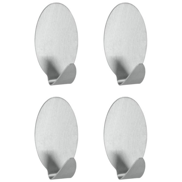 Klebehaken Lilliput, 4er Set, oval, Edelstahl metaltex 294504010 (8002522945045)