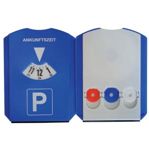 uniTEC Multifunktions-Parkscheibe, aus Kunststoff, blau 84501 (4008153845017)