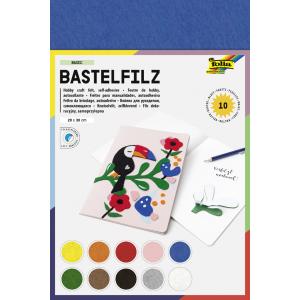 Bastelfilz, 200 x 300 mm, 150 g/ qm, selbstklebend folia 520499 (4001868092868)