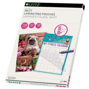 Laminierfolientasche, DIN A4, matt, 250 mic LEITZ 16926 (5411313169264)
