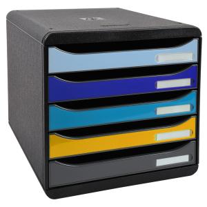 Schubladenbox BIG-BOX Bee Blue, 4 Schübe EXACOMPTA 3104202D (9002490310424)