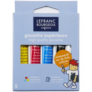 Gouachefarbe, 5 x 10 ml, Etui LEFRANC BOURGEOIS 807560 (3013648075603)