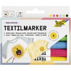 Textilmarker, 12er Set, farbig sortiert folia 581 (4001868032048)