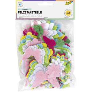 Bastelfilz-Stanzteile 'Frühjahr', 112 Teile folia 5263 (4001868078084)