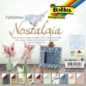 Faltblätter 'Nostalgia', 150 x 150 mm, 50 Blatt folia 496/1515 (4001868085808)