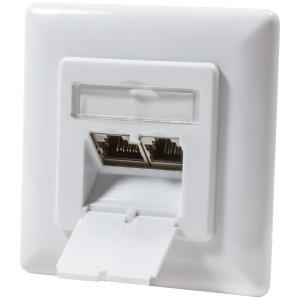 LogiLink Anschlussdose, Kat.6A, Klasse EA, 2 x RJ45 NP0123 (4052792028645)