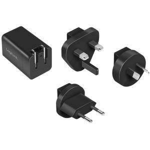 USB-Reiseadapter, USB-C, GaN-Technologie, schwarz LogiLink PA0302 (4052792069723)