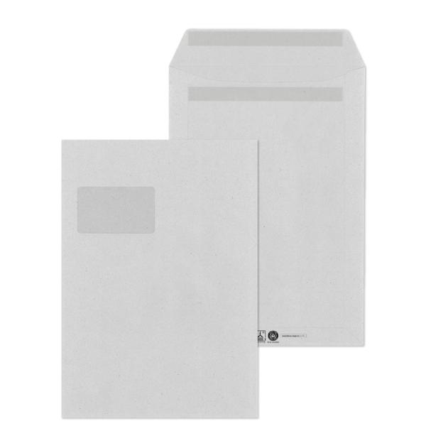 Versandtaschen C4 selbstklebend, mit Fenster links MAILmedia 30005451 (4003928883850)