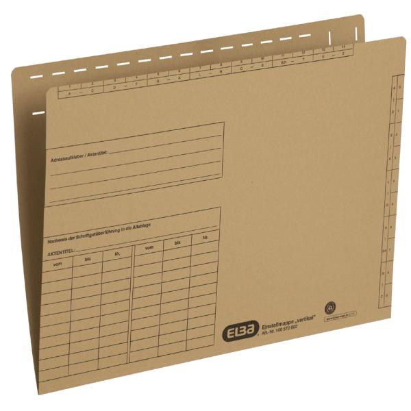 Einstellmappe, mit Organisationsdruck, Natronkarton ELBA 100570002 (4002030008977)