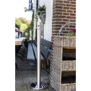 Standaschersystem SMOKER POLE - Fuß, silber Securit SP-SS-SM-F1 (8717624247514)