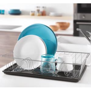 Spülkorb Colonia PLUS, mit Schale, silber/ anthrazit metaltex 320645068 (8002523206459)