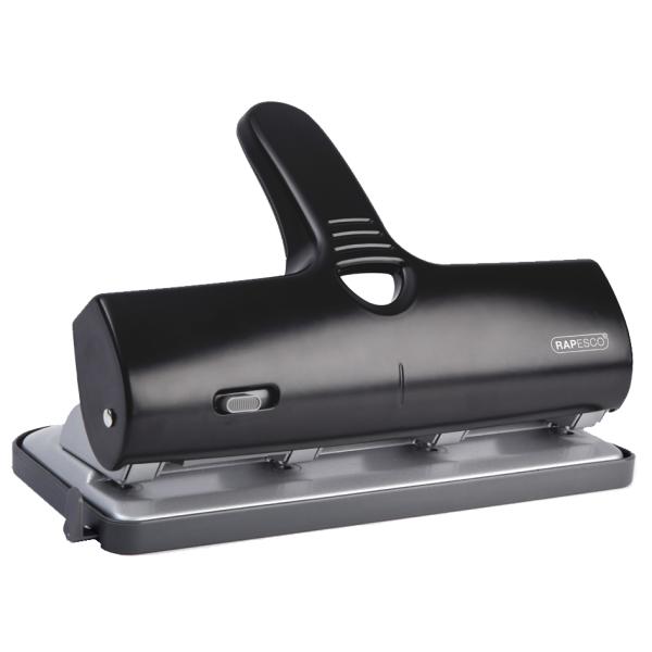 Vierfachlocher ALU 40, 40 Blatt, schwarz RAPESCO 1293 (5018505020367)