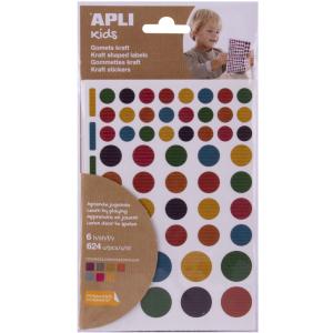 Sticker 'Rund', Naturkraft, Kleinpackung APLI kids 18769 (8410782187691)