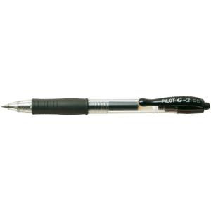 Gelschreiber G2-5, gummierte Griffzone dokumentenecht 0.5mm (F) schwarz PILOT 2615001 (4902505163104)