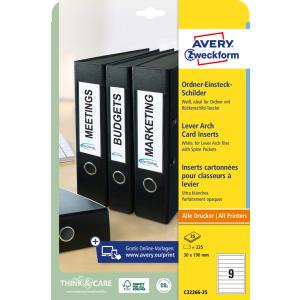Ordnerrücken-Einsteckschilder, 50 x 146 mm AVERY Zweckform 32231 (4004182322314)