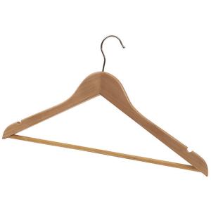 Holz-Kleiderbügel, mit Steg, 25er Set ALBA PMBASIC BO (3129710008780)