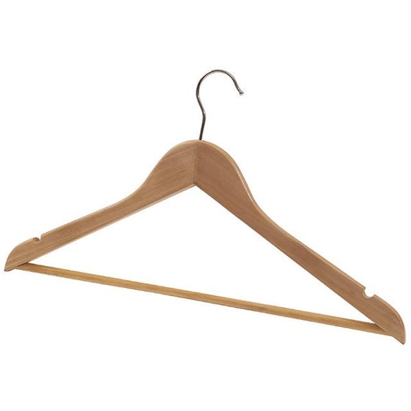 Holz-Kleiderbügel, mit Steg, 25er Set ALBA PMBASIC BO (3129710008780)