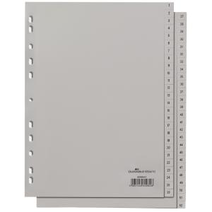 Kunststoff-Register, Zahlen, A4, 10-teilig, 1 - 10 DURABLE 6511-10 (4005546665580)