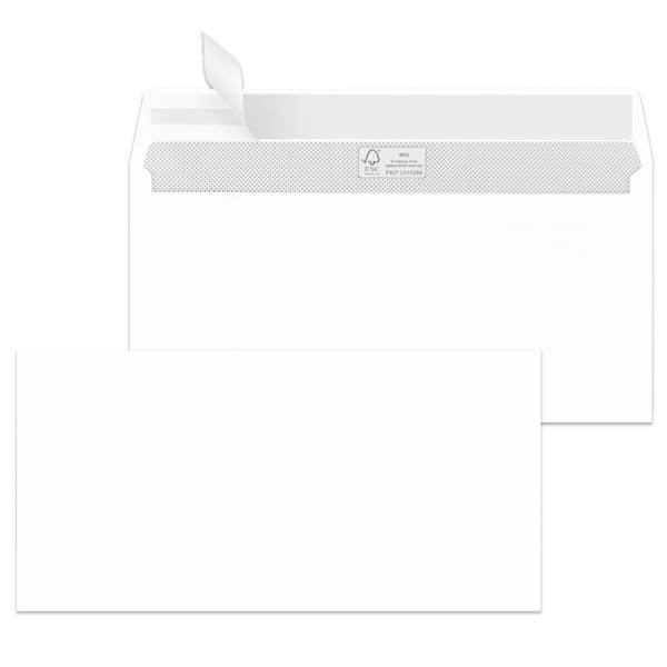 Briefumschläge DIN lang, haftklebend, weiß MAILmedia 30005492 (4003928015862)