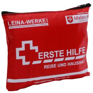 LEINA Erste-Hilfe Reise- und Haushalt-Set, 27-teilig, rot REF 81346 (4011166813461)