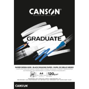 Studienblock GRADUATE EXTRA BLACK, DIN A4 CANSON C400110386 (3148950021311)