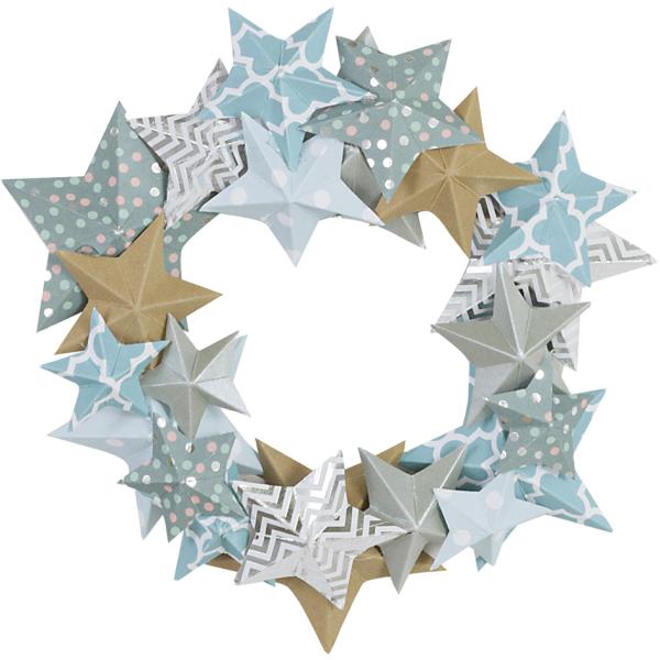 Sternenkranz-Bastelset für 3 Kränze folia 40129 (4001868118018)