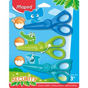 Konturenscheren-Set KIDICRAFT, 3er Set auf Blister Maped 981727 (3154149817276)