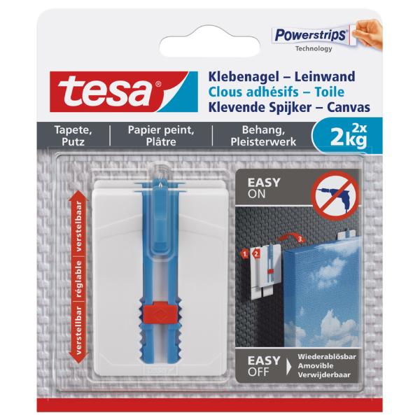Powerstrips Klebenagel, für Tapete & Putz, 2, 0 kg tesa 77779-00000-00 (4042448537102)