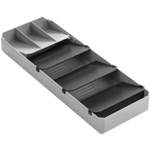 Besteck-Organizer Uni-Fit, Kunststoff, grau metaltex 363220000 (8002523632203)