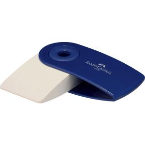 FABER-CASTELL Kunststoff-Radierer SLEEVE MINI, rot / blau Faber-Castell 182411 (9556089824118)