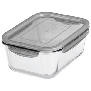 Glas-Frischhaltedose, 2, 7 Liter, grau GastroMax 7706 (7332462087477)