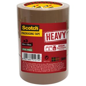 3M Verpackungsklebeband HEAVY, 50 mm x 66 m, braun Scotch 34-2000-9116-2 (8021684012754)