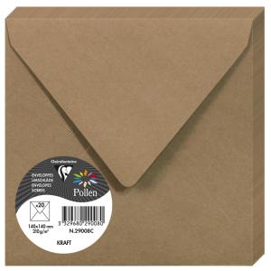 Briefumschlag Kraft, 75 x 100 mm Pollen by Clairefontaine 29000C (3329680290004)