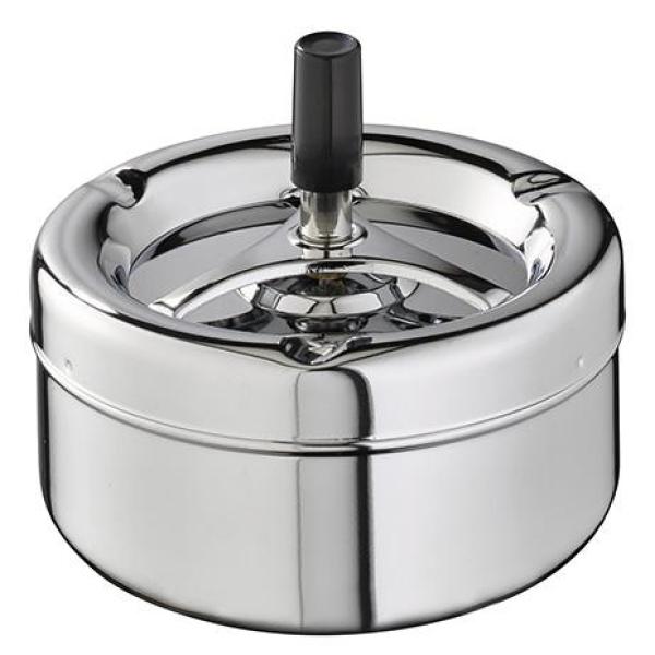 Drehaschenbecher PUSH, silber APS 54 (4004133000544)