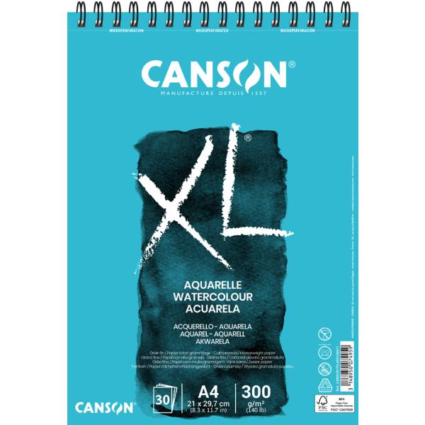 Aquarellblock A5, XL 300g qm weiß 20 Blatt CANSON C400082843 (3148950121660)