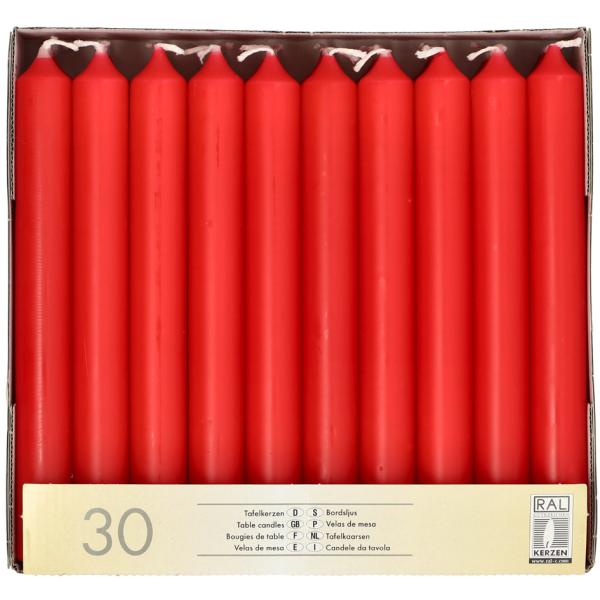 Tafelkerzen, 21 mm, weiß, 30er Pack STARPAK 13705 (4002911137055)