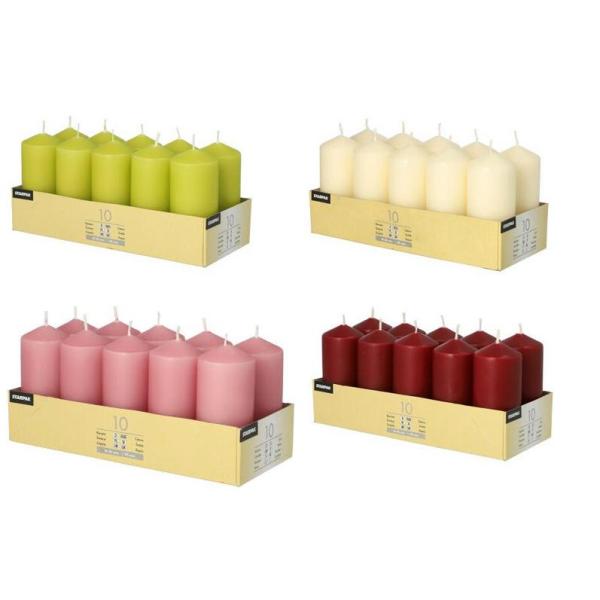 10 Starpak Stumpenkerzen Rosa 17913 (4002911179130)
