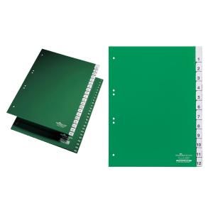 Kunststoff-Register, PP, Stärke: 0, 12 mm, 12-teilig DURABLE 6210-05 (4005546620046)