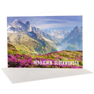 Glückwunschkarten-Set 'Mountain landscapes by seasons' sigel DS618 (4004360785269)