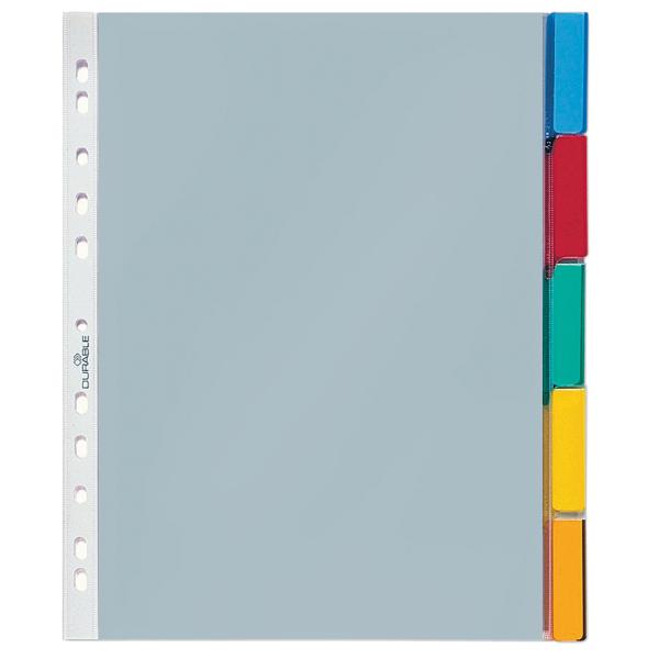 Hüllenregister, A4, 10-teilig, 1 - 10, transparent DURABLE 6632-19 (4005546640228)