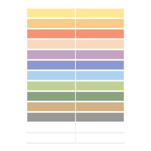 Stift-Etiketten HOME, farbig sortiert, Acryl-Display HERMA 15239 (4008705152396)