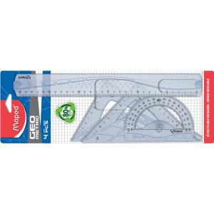 Geometrie-Set, 4-teilig, transparent Maped 242767 (3154142427670)