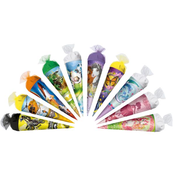 Geschwister-Schultüten-Sortiment, rund, 350 mm ROTH 6735971 (4028279010106)