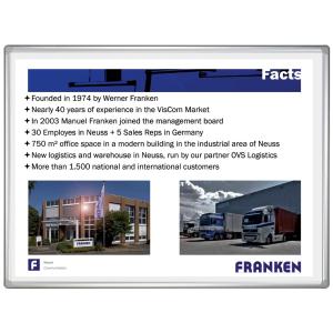 Projektions-/ Schreibtafel PRO PLUS, 2.000 x 1.200 mm FRANKEN SC881220 (4016946220255)