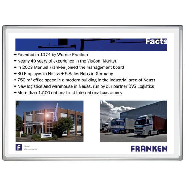 Projektions-/ Schreibtafel PRO PLUS, 2.000 x 1.200 mm FRANKEN SC881220 (4016946220255)