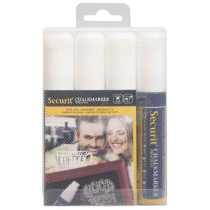 Kreidemarker ORIGINAL LARGE, 4er Etui, weiß Securit SMA720-V4-WT (8718226491220)