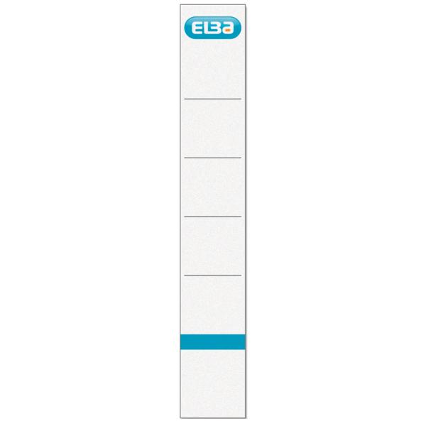 Ordnerrücken-Einsteckschild, kurz/ schmal, weiß ELBA 400039637 (4002030005747)