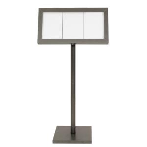 LED-Schaukasten COATED STEEL, 3 x DIN A4 Securit MCS-3A4-CS (8717624248597)