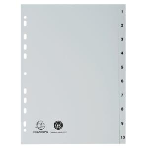 Kunststoff-Register, Zahlen, DIN A4, 15-teilig EXACOMPTA 1715E (3130630017158)